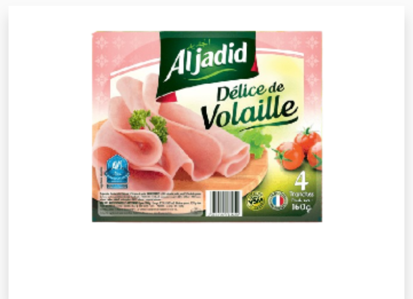 ALJADID TRANCHE DELICE DE VOLAILLE 120G