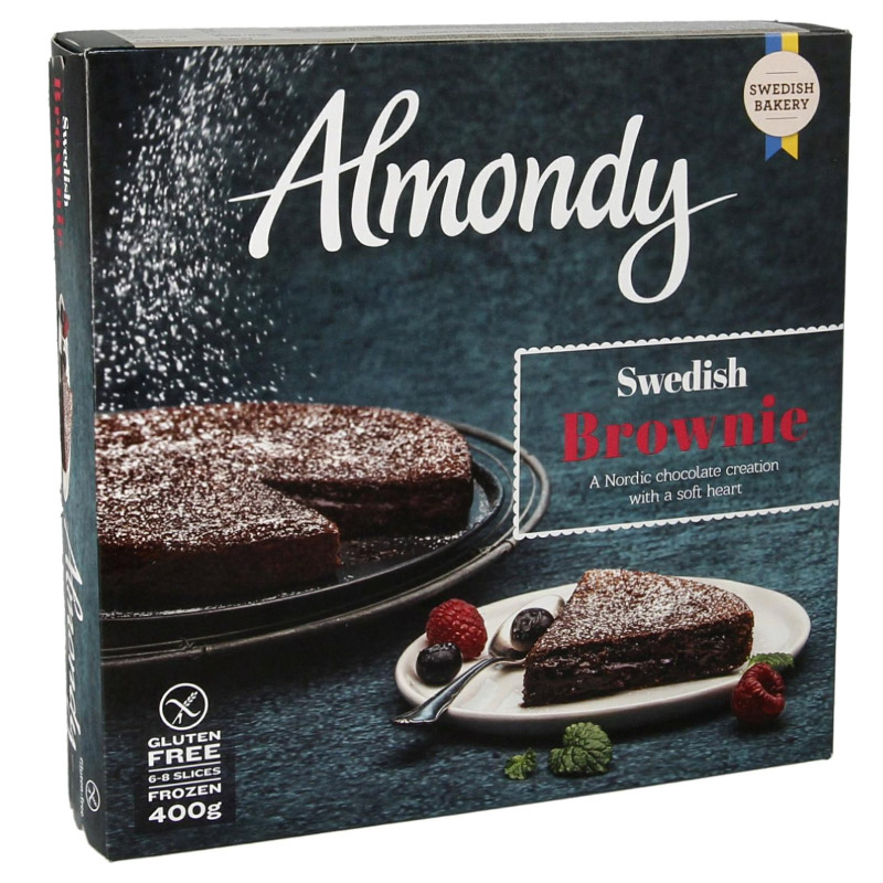 ALMONDY SWEDISH BROWNIE 400G X 12