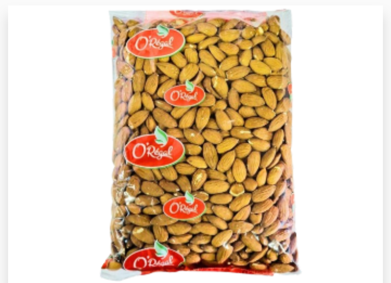AMANDES CARMEL 23/25 CRUES 600G x 25 ORIENCO