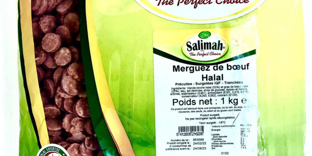 ATTAYEB MERGUEZ DE BOEUF TRANCHEES  HALLAL IQF BEL