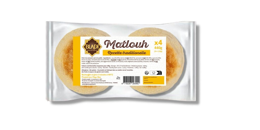 BLADI PAIN MATLOUH 4PCS X 26