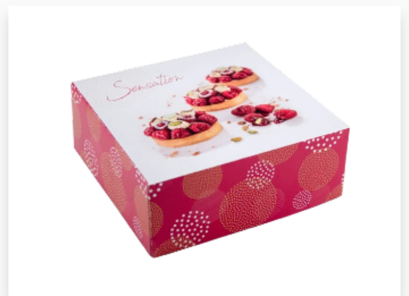BOITE PATISSERIE PPT 18X18X5 PAULINE - 50