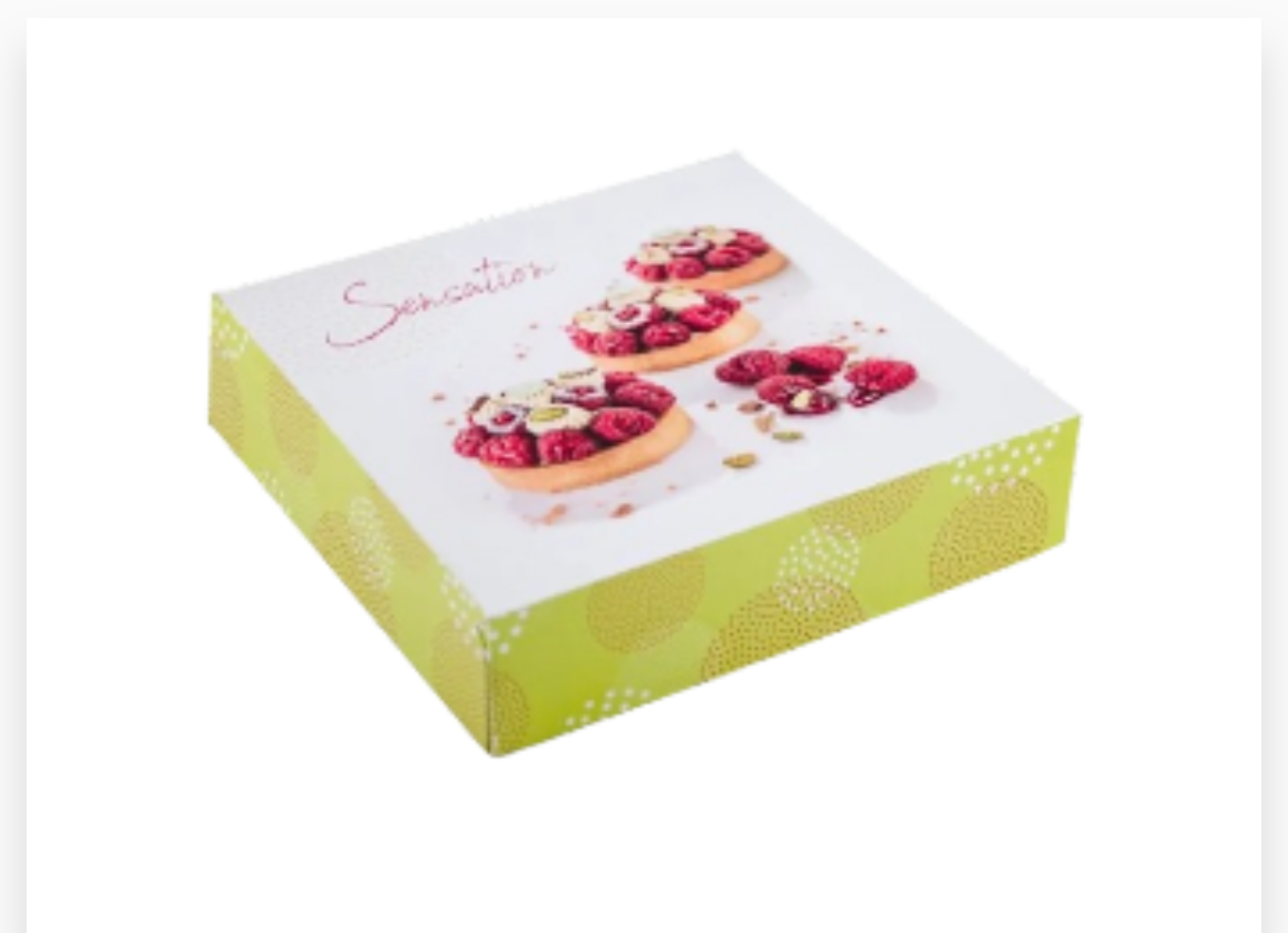 BOITE PATISSERIE PPT 20X20X5 PAULINE - 50PCS