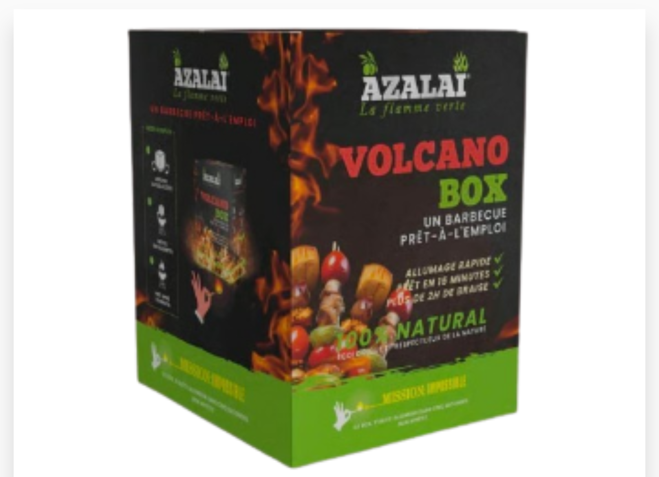 BRIQUETTES DE CHARBON A BASE DE NOYAUX D'OLIVE 6 BOX