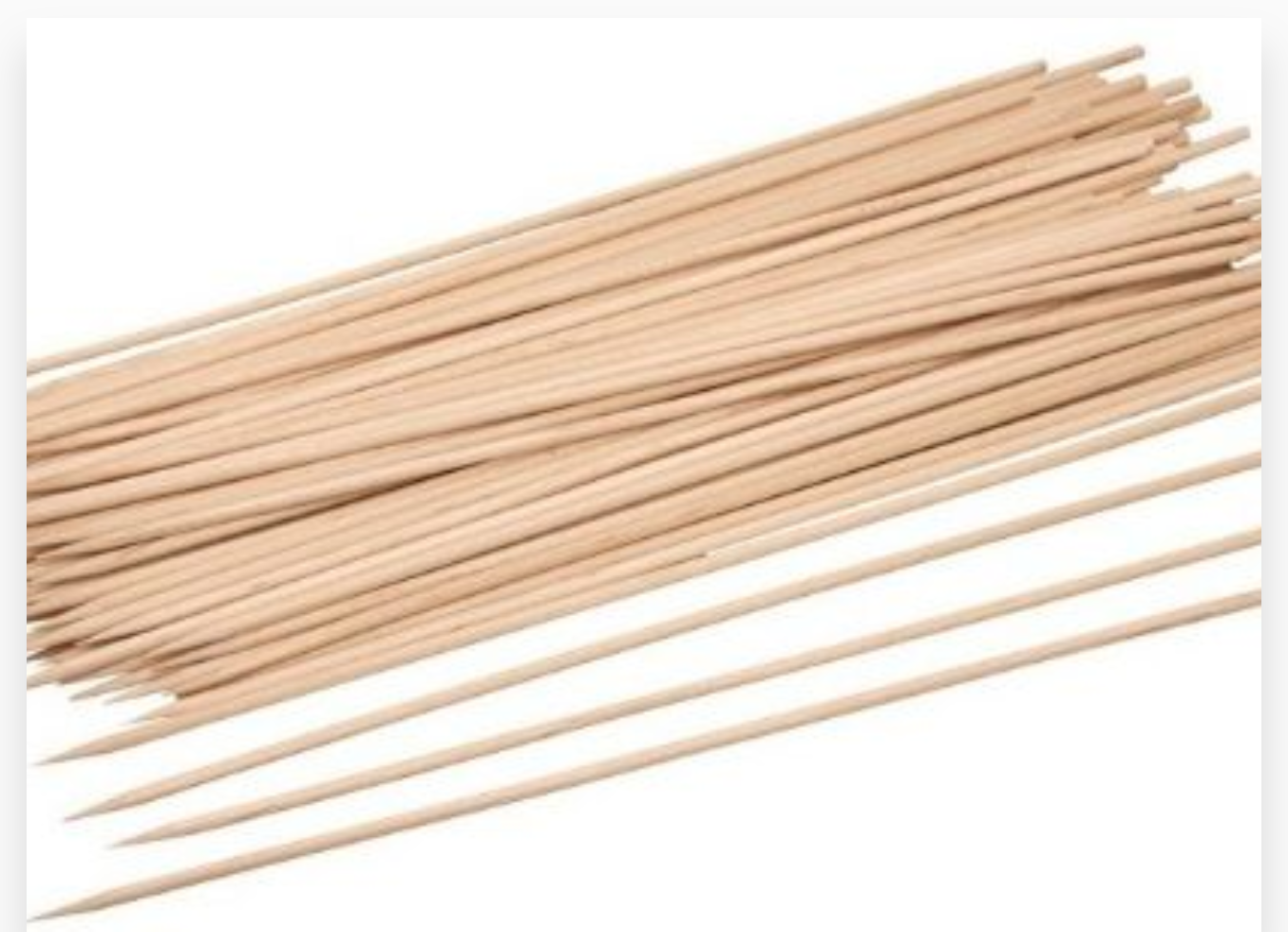 BROCHETTE DE BOIS 18CM 100 X 100PCS