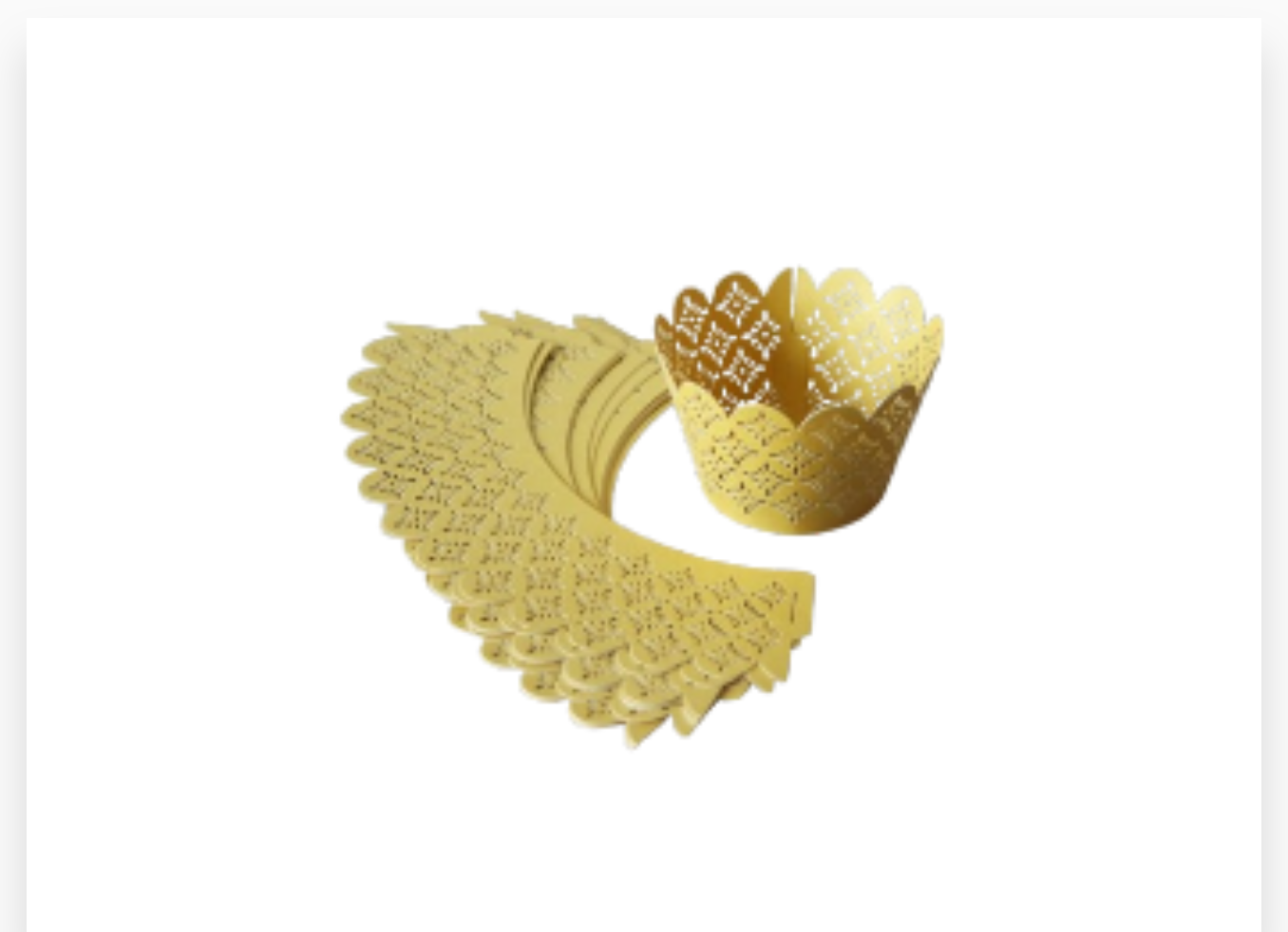 CAISSETTE DENTELLE N°8 DOREE 40PCS X 50