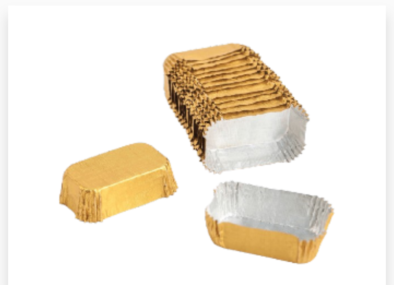 CAISSETTE OVALE DOREE 40PCS X 50