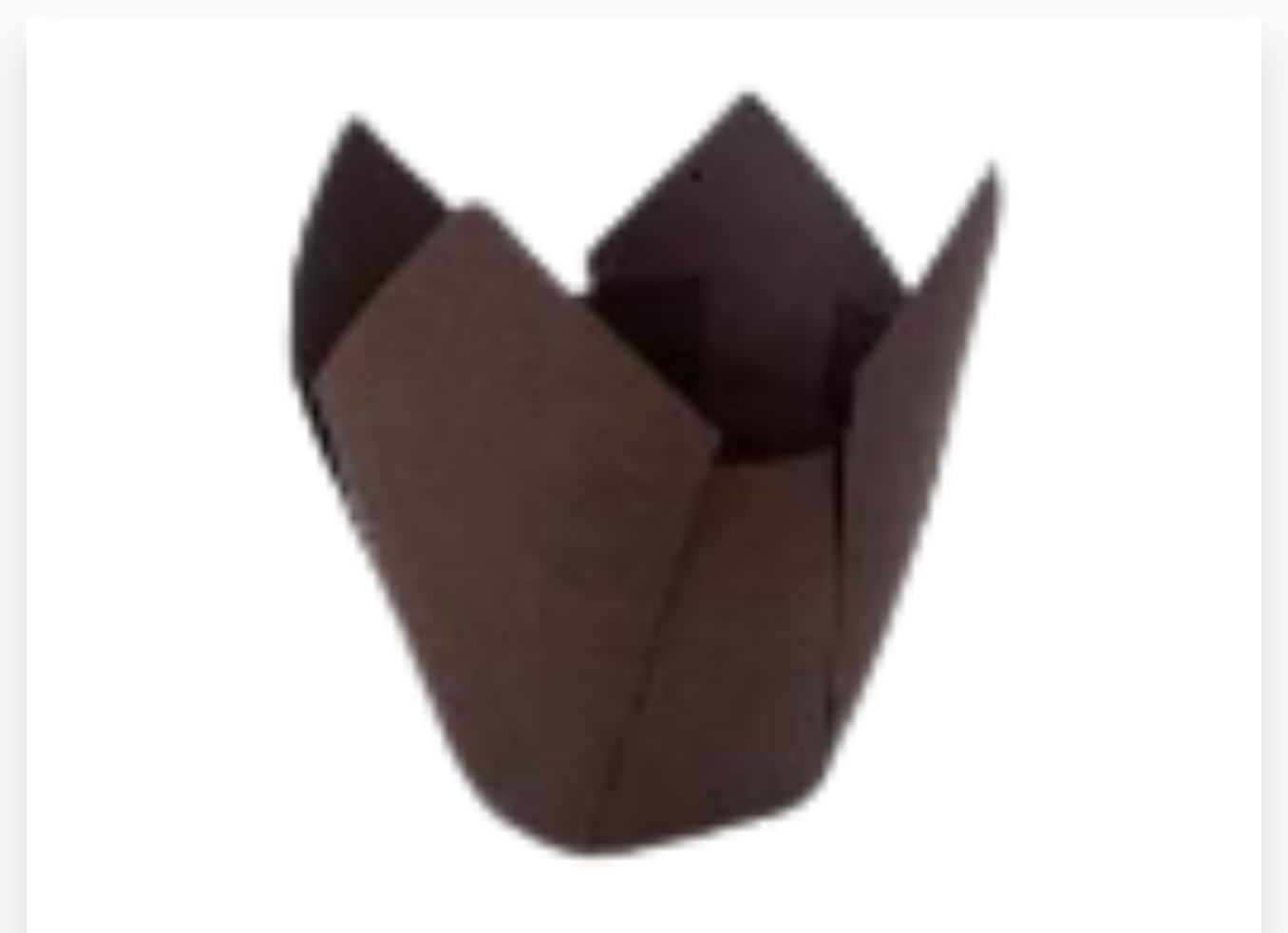CAISSETTE TULIPE GRAND MARRON 100PCS X 12
