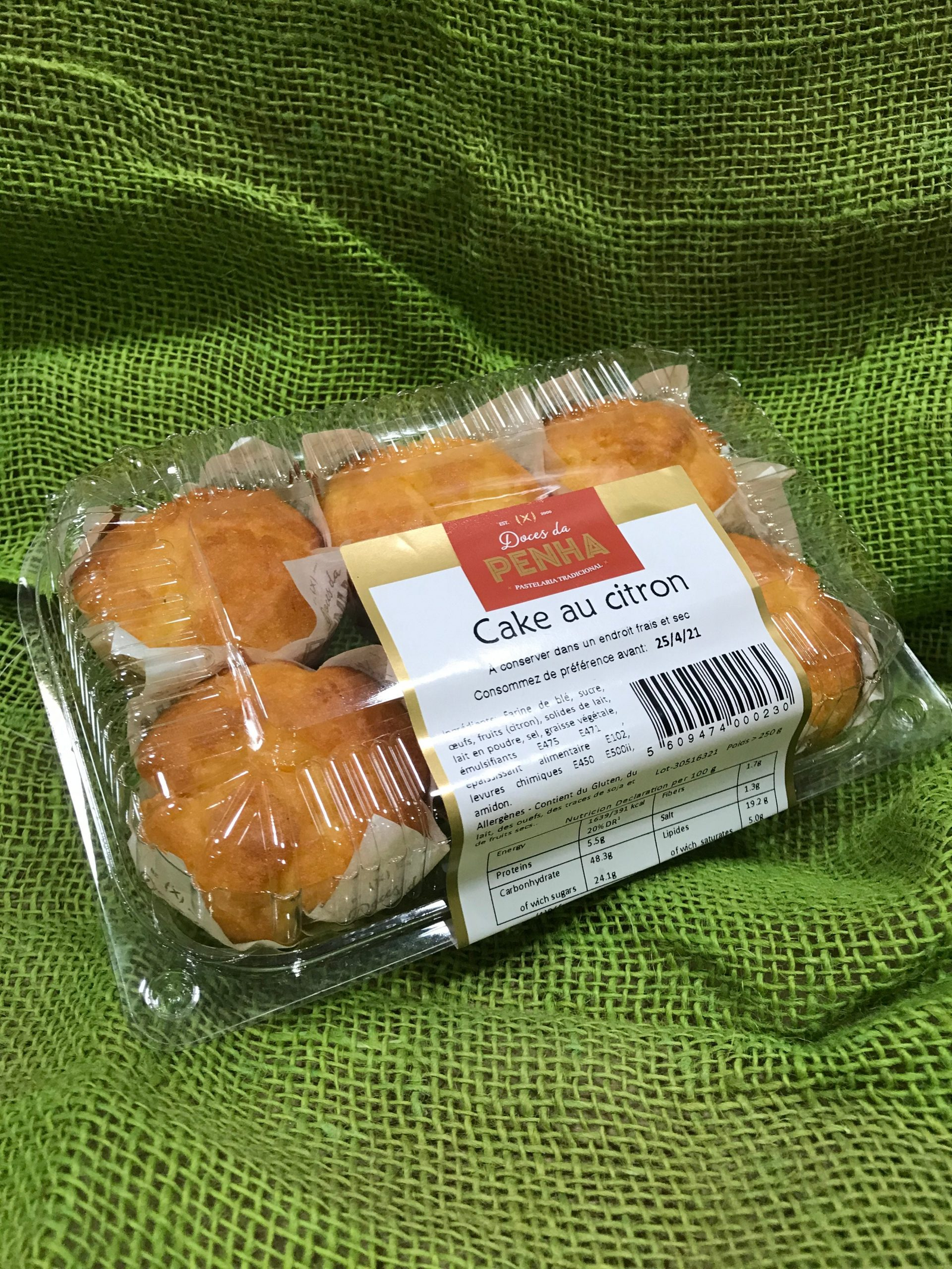 CAKE ALU CITRON 400G X 6