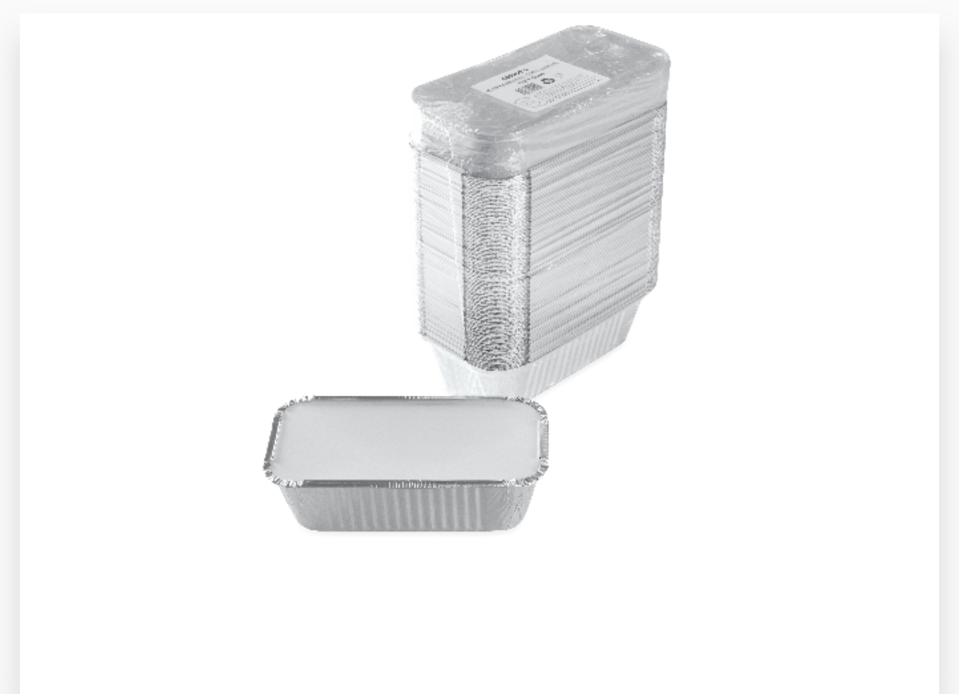 COMBO 2 Barquette Aluminium 670cc 10X100PCS+Couvercle