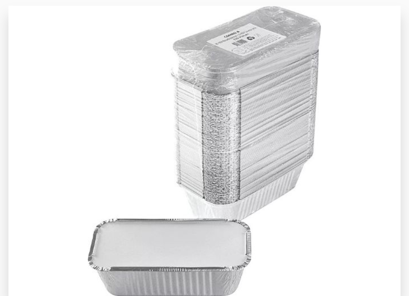 COMBO 3 Barquette Aluminium 930cc 100PCS+Couvercle