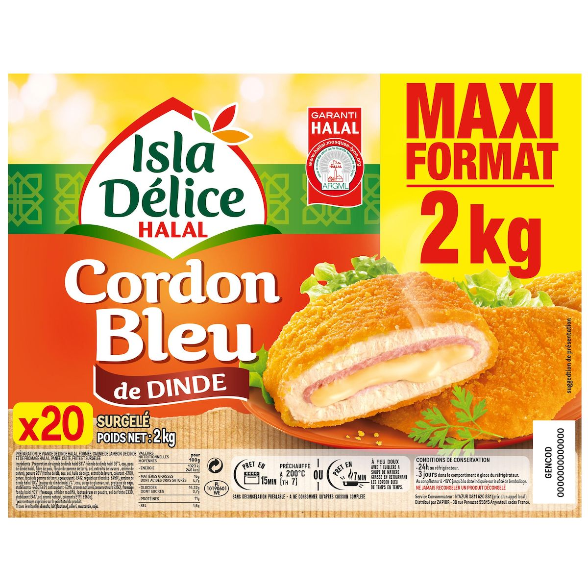 CORDON BLEU PACK FAMILIAL 2KG