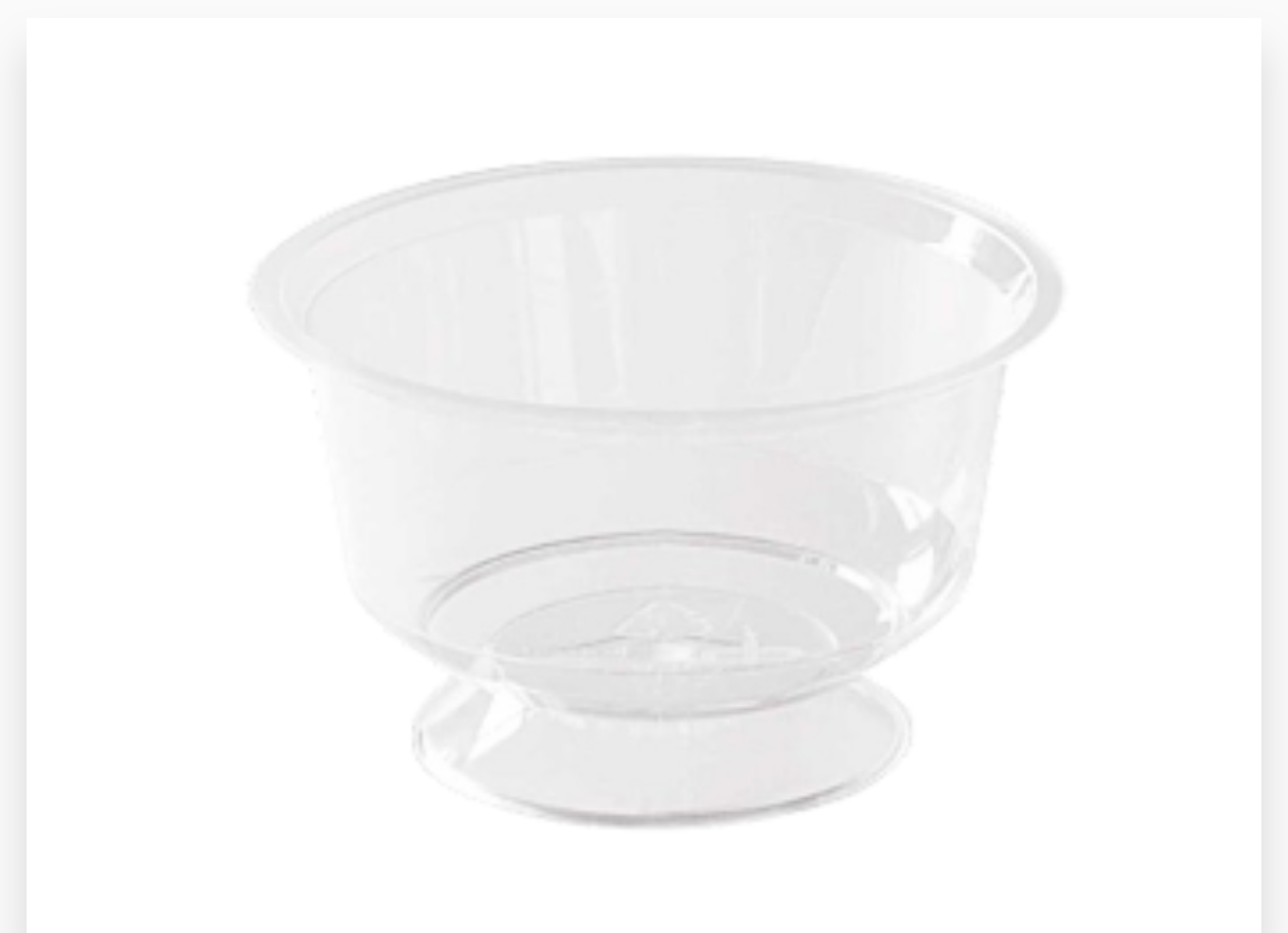 COUPE DESSERT CRISTAL 155ml REUTILISABLE 25PCS  Ø95 x 57mm