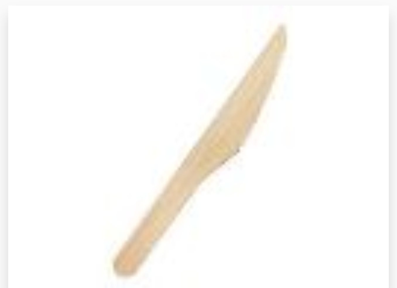 COUTEAU EN BOIS 16cm 20 x 100PCS