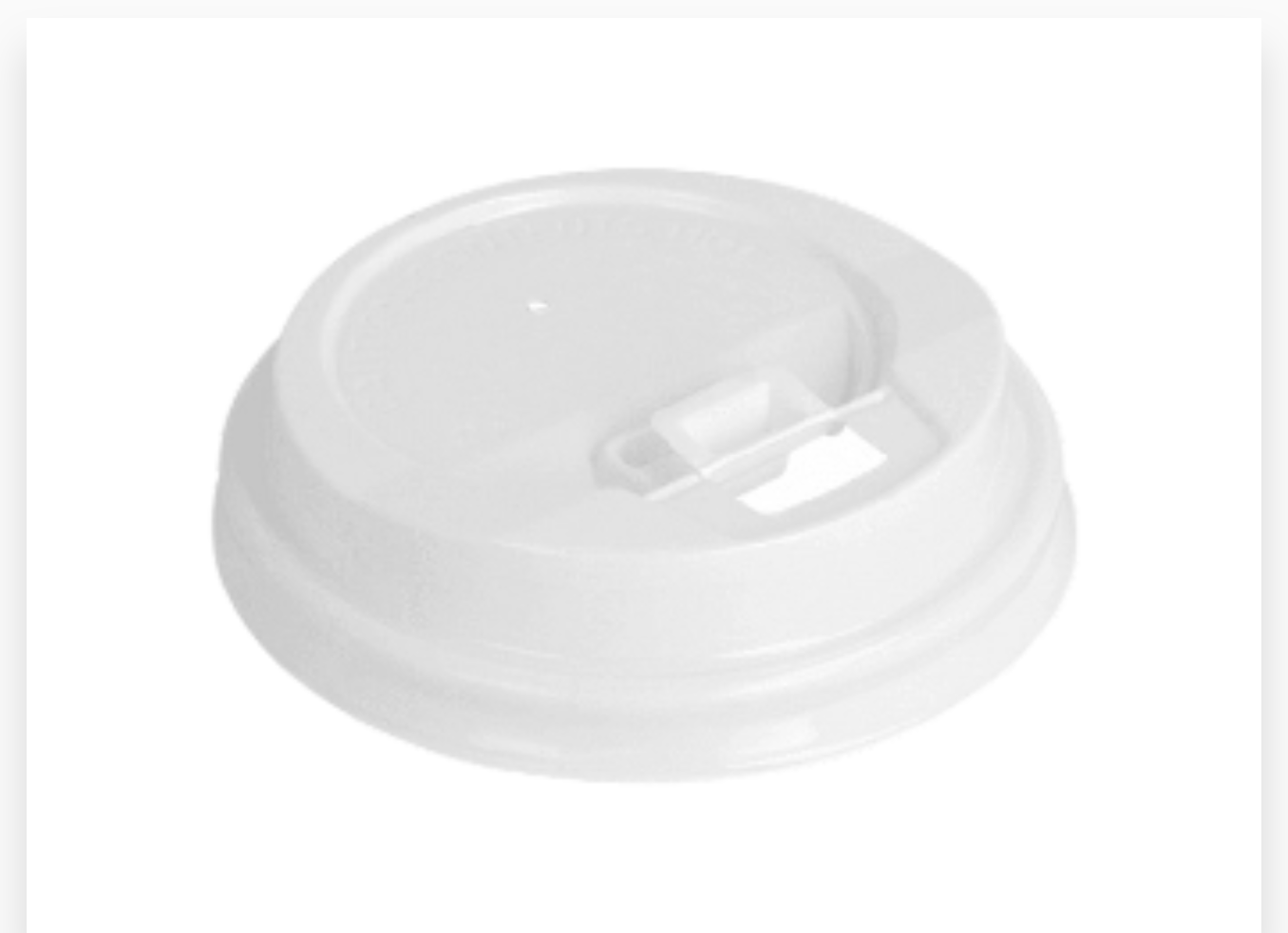 COUVERCLE BLANC POUR GOBELET 24&30/35  25PCS