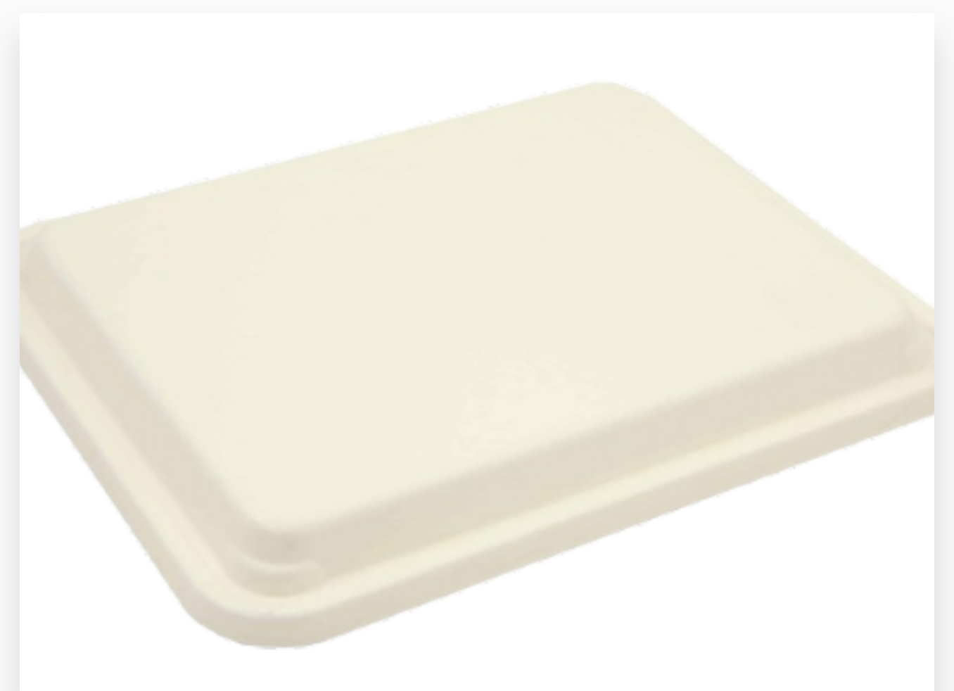 COUVERCLE POUR PLATEAU REPAS FIBRE DE CANNE - 4X50