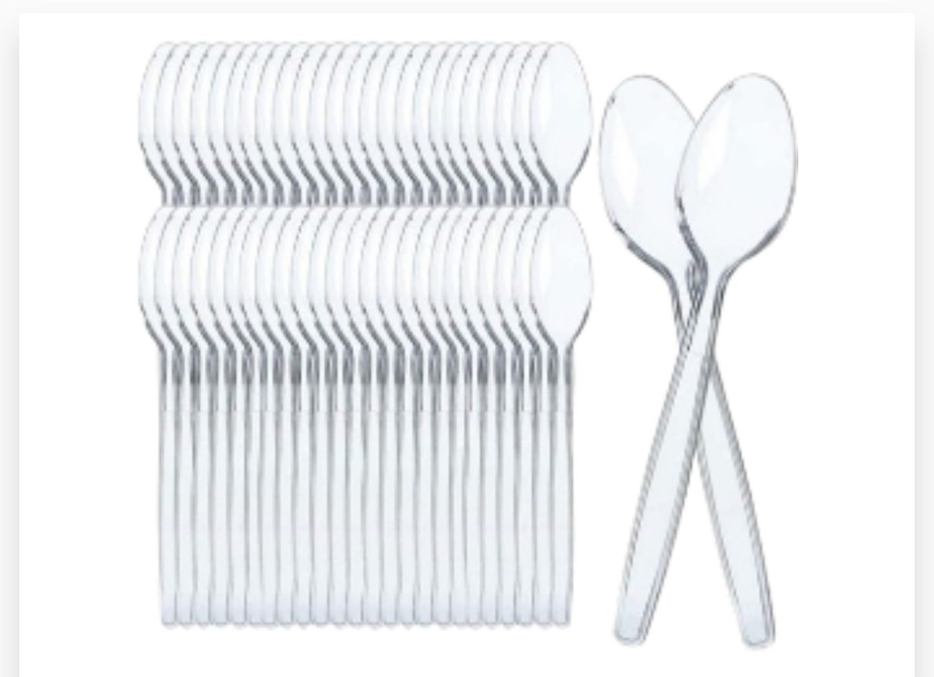 CUILLERES A SOUPE 180 RLUX 10X100PCS CRISTAL REUTILISABLE