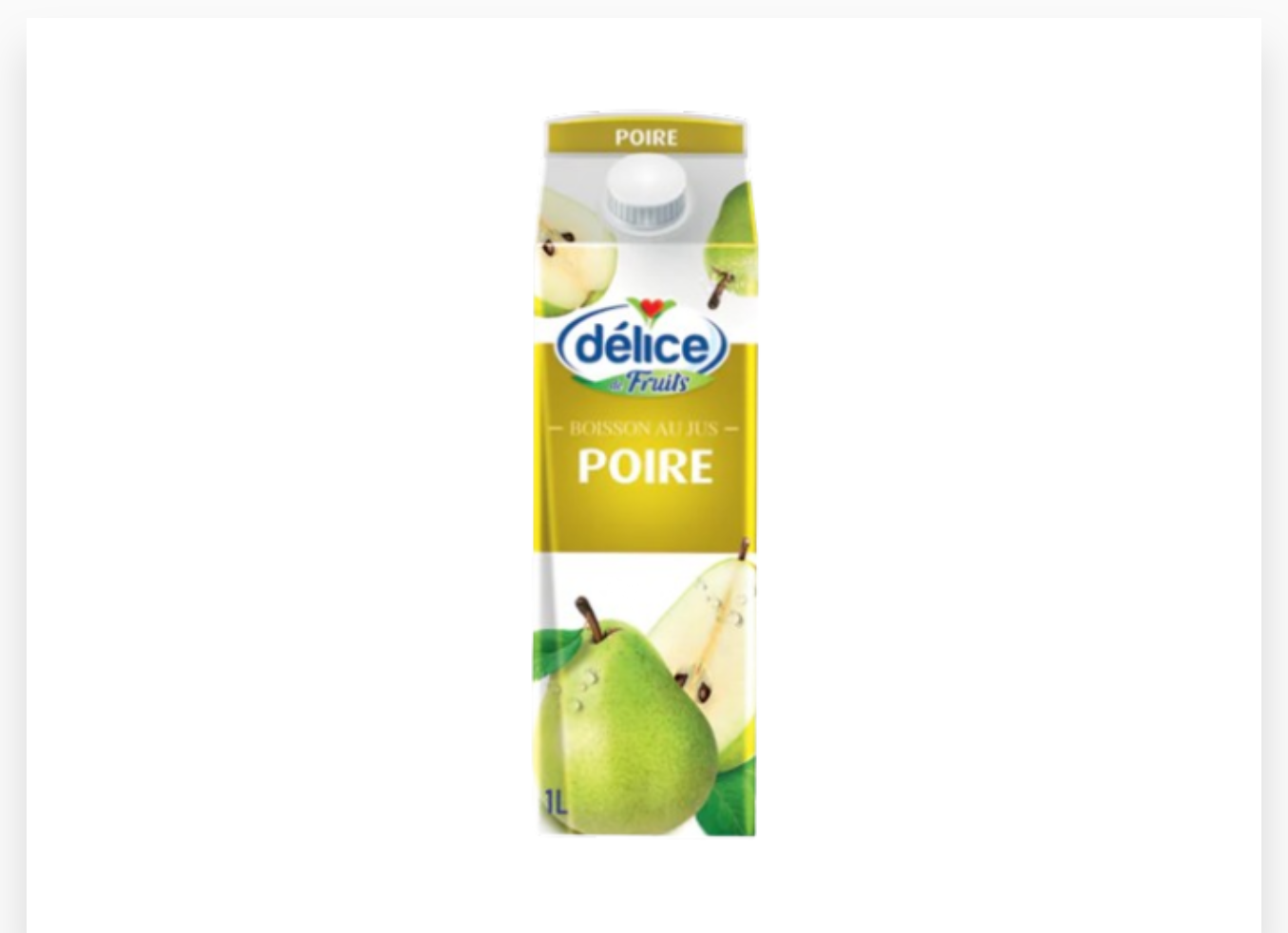 DELICE JUS DE POIRE 1L x 6
