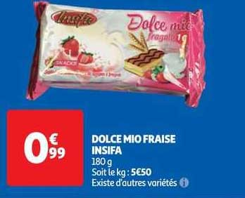 DOLCE MIO FRAISE 180G X 12
