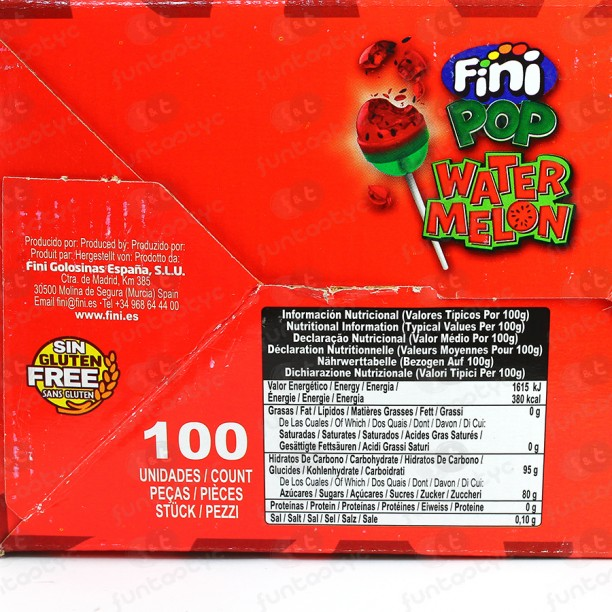 FINIPOP FRAISE 16G x 100PIECES