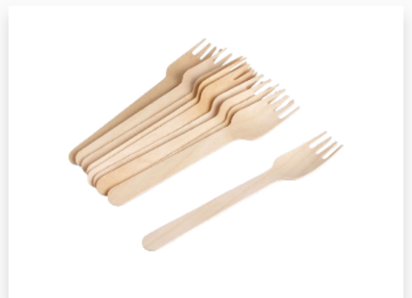 FOURCHETTE EN BOIS 16cm 100PCS X 10