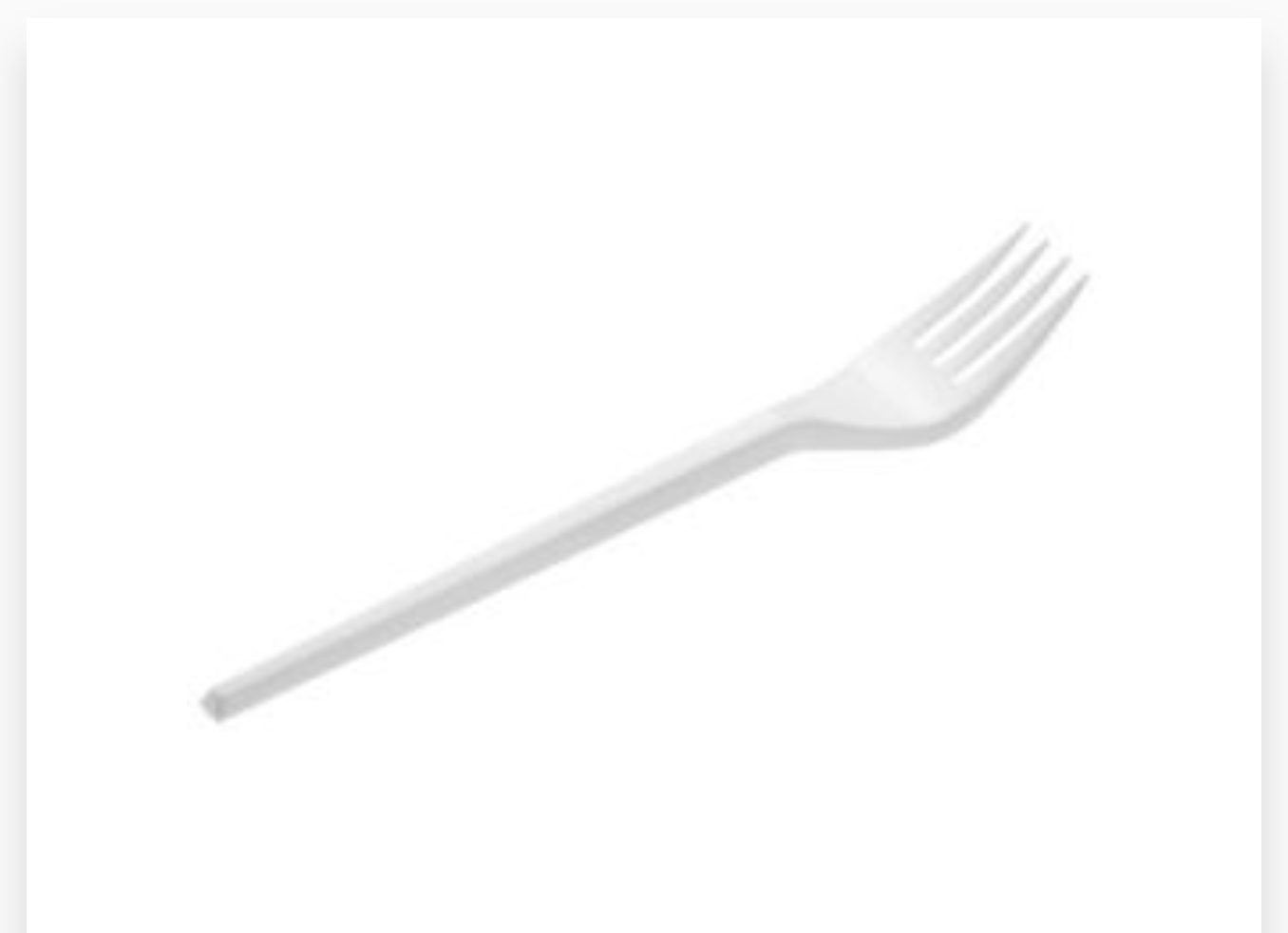 FOURCHETTE PLASTIQUE TRANSPARENTE 20 x 100PCS