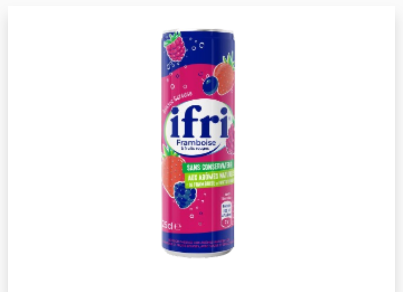 IFRI FRAMBOISE CANETTE 25CL X 12