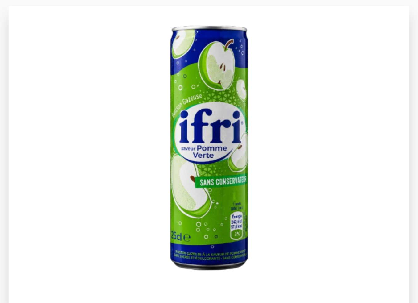 IFRI POMME VERTE CANETTE 25CL X 12