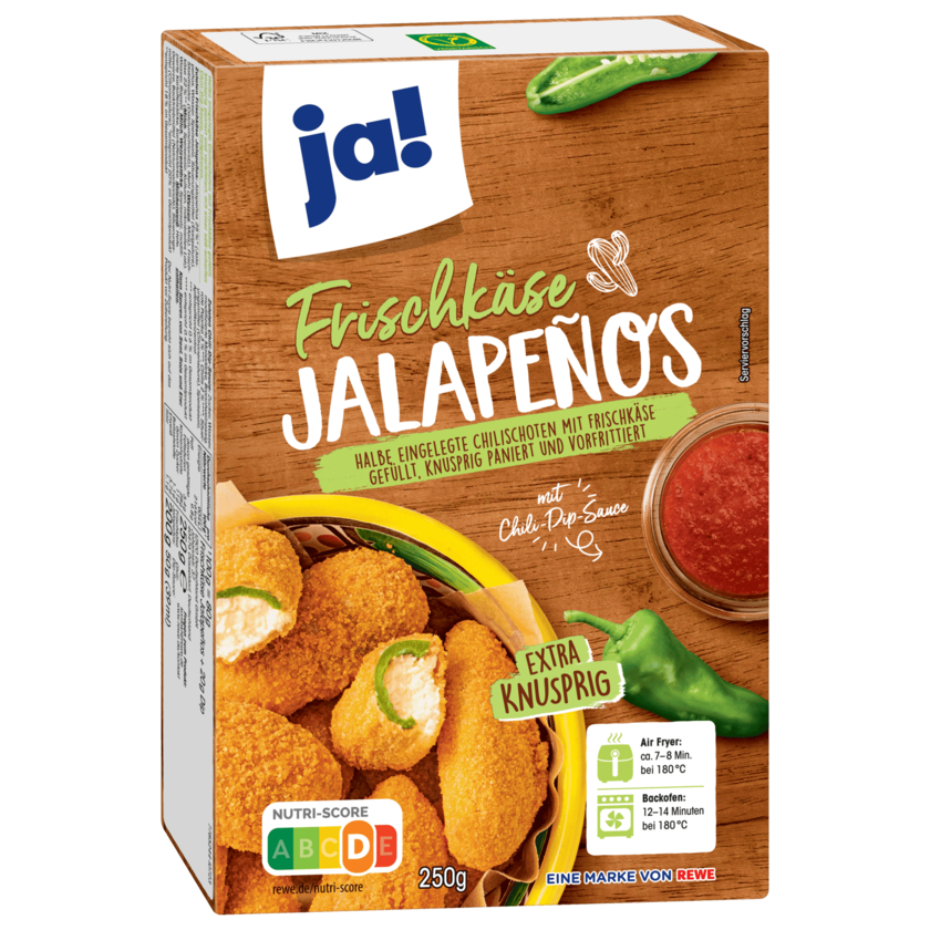 JA FRISCHKASE JALAPENOS 250G X 10