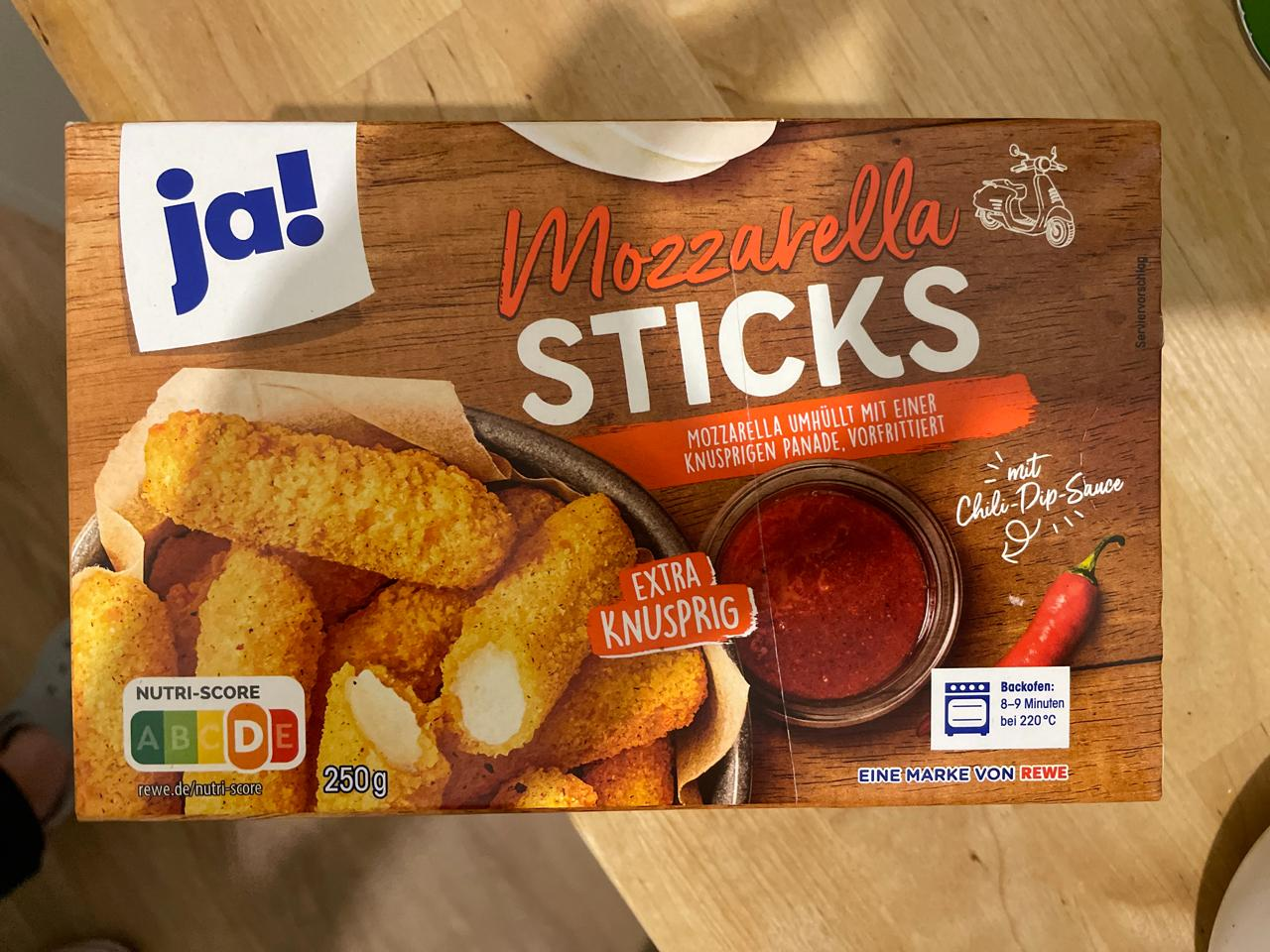 JA MOZZARELLA STICKS 250G X 10