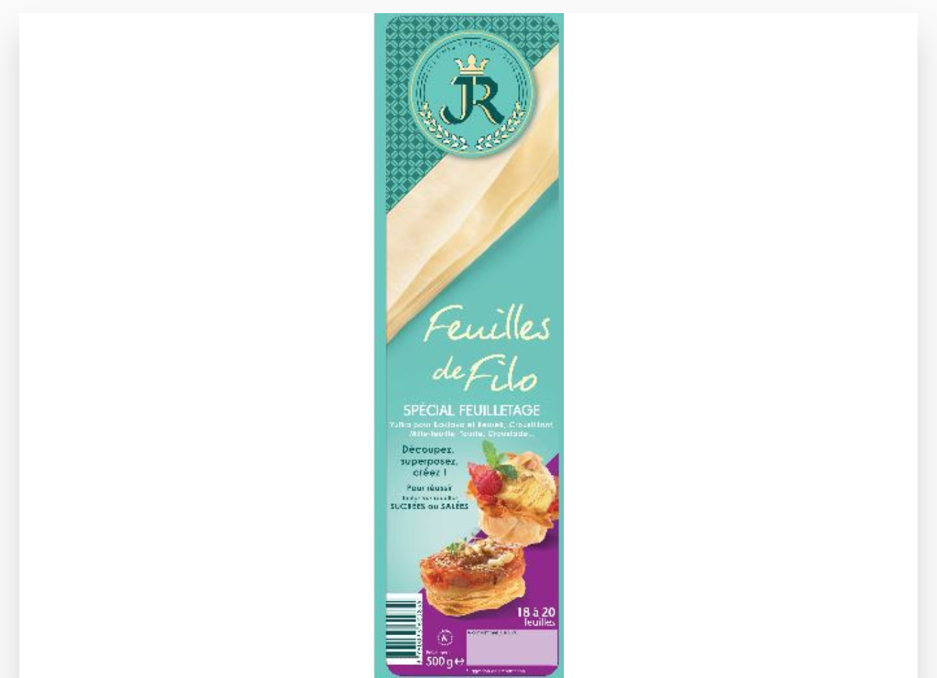 JR FEUILLES DE FILO 500g