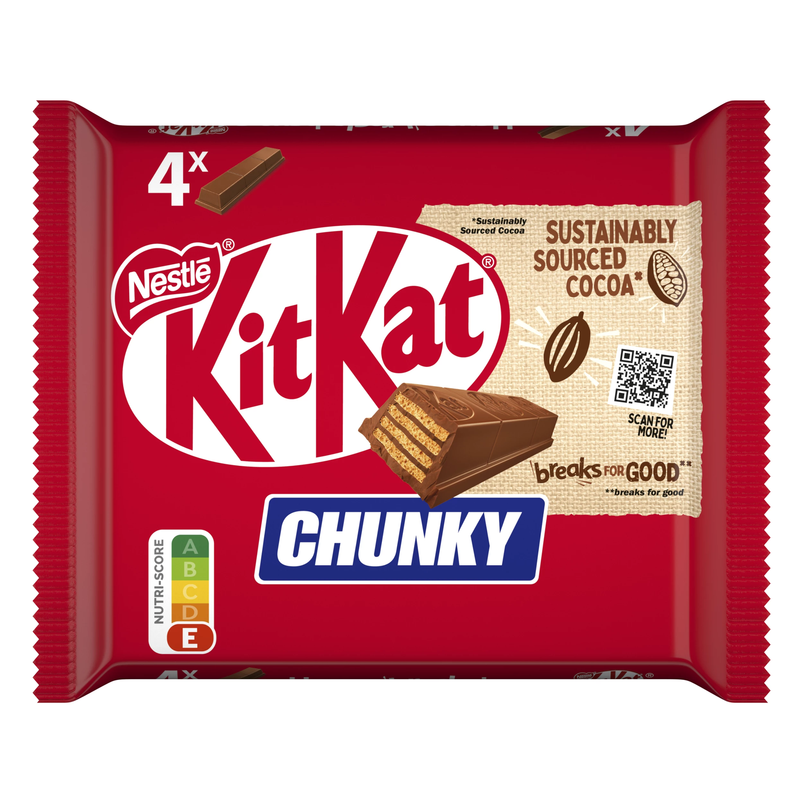 KIT KAT CHOCO CHUNKY 4 BARRES 160g