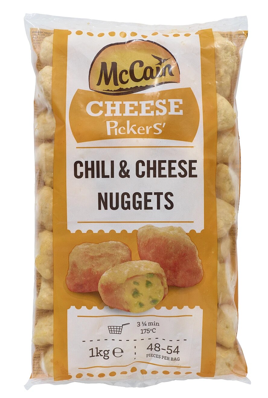 MCCAIN NUGGETS CHILI CHEESE 1KG X 6