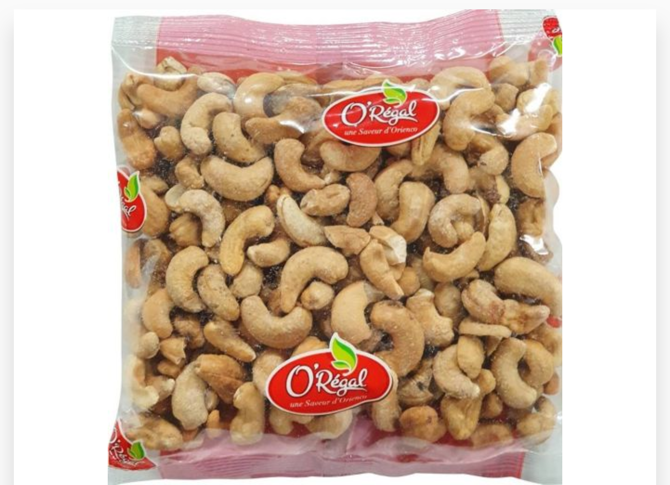 NOIX DE CAJOU GRILLEES SALEES 250G x 24 ORIENCO
