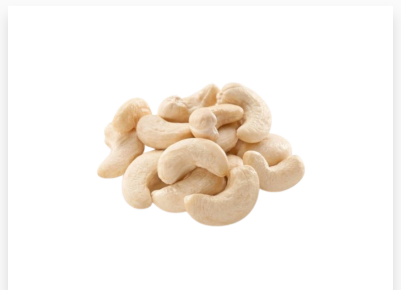 NOIX DE CAJOU GRILLEES SALEES SEAU 5KG  ORIENCO