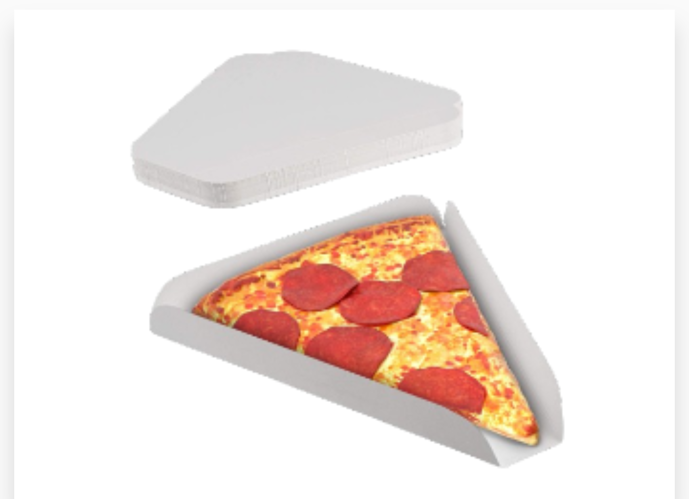 PLAT CARTON POUR PART PIZZA 190X170X20 - 250P