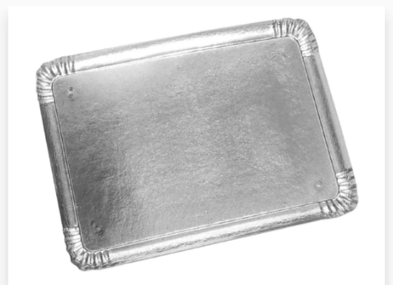 PLATEAU TRAITEUR  ARGENT 28X42  4X25P