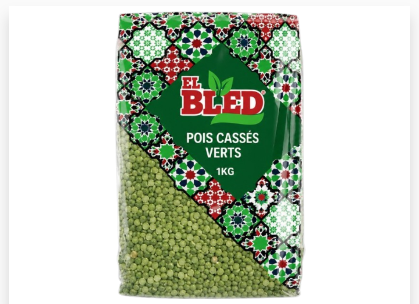POIS CASSES VERTS 1KG X 10 EL BLED ES