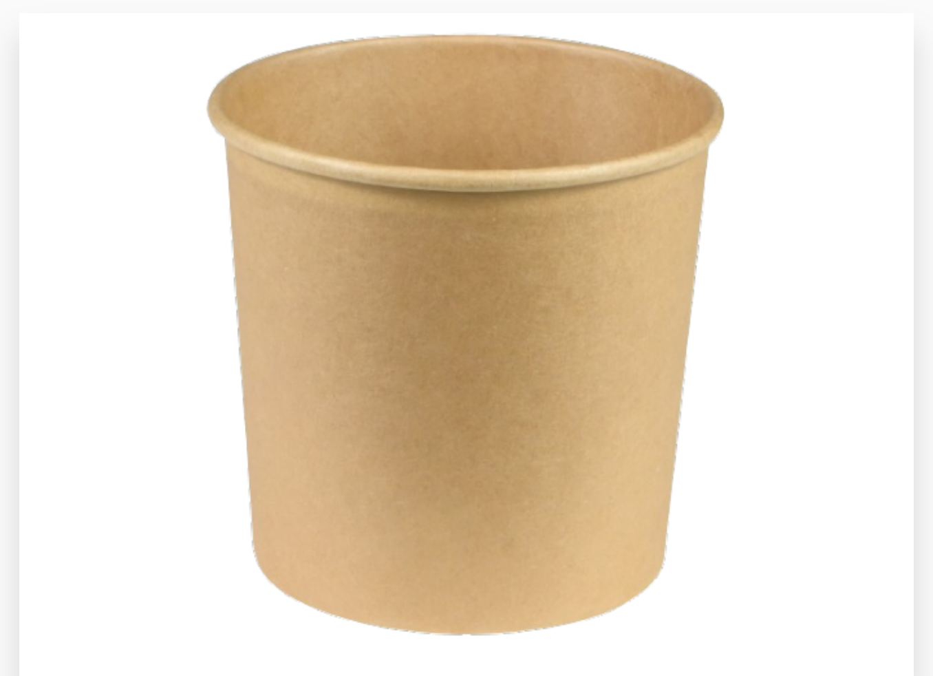 POT À SOUPE CARTON KRAFT BRUN 360ml 12oz  25PCS