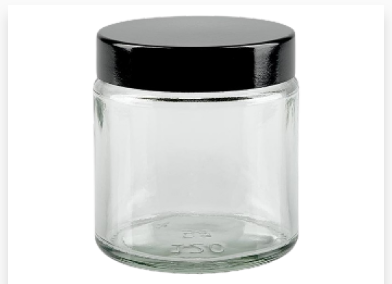 POT A VIS PET 250 ML  6PCS + COUVERCLE NOIR