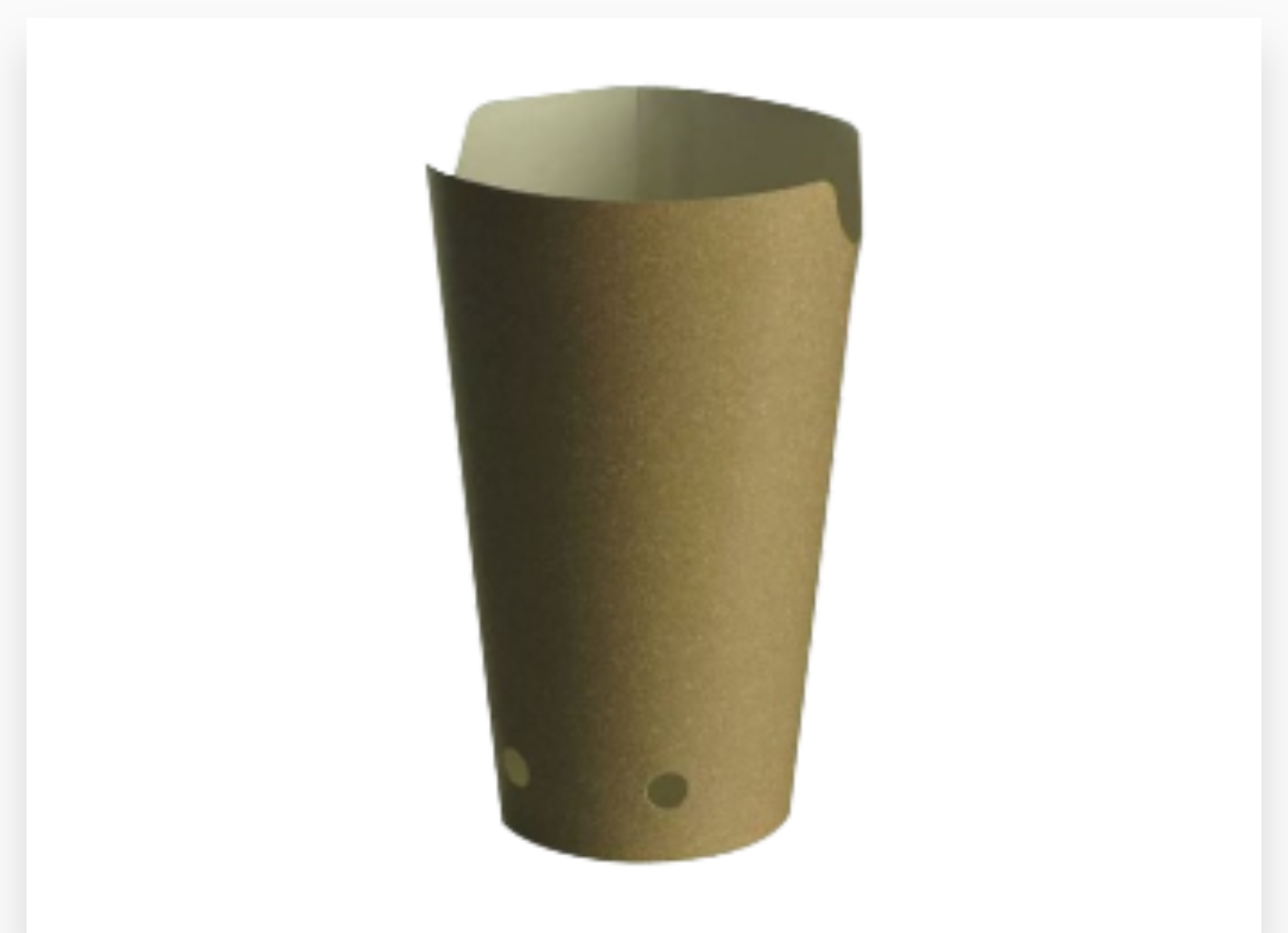 POT AVEC TROU 325ML  BRUN 50PCS
