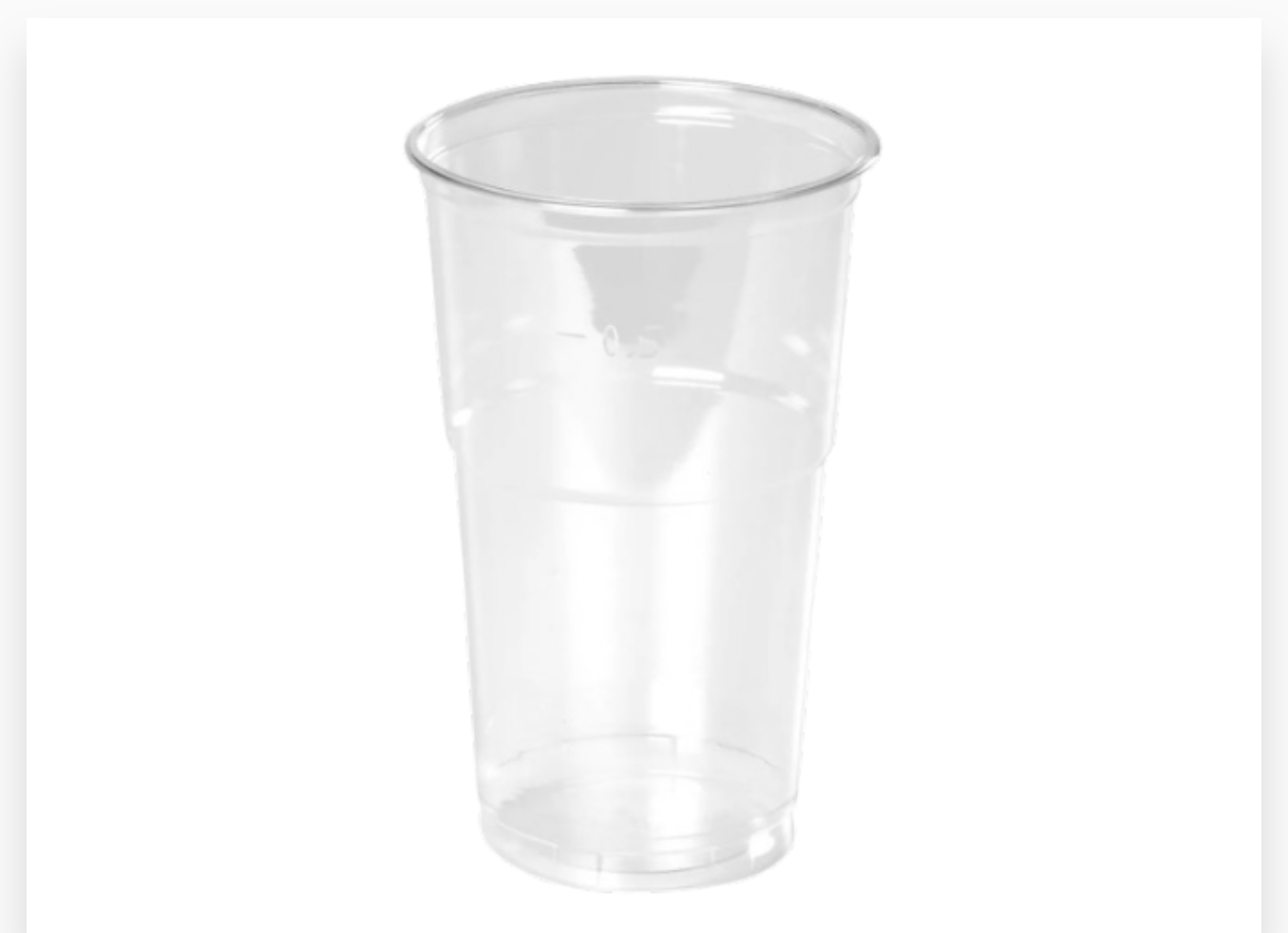 POT FAST 500ml PET CRISTAL 50PCS Ø95x150MM