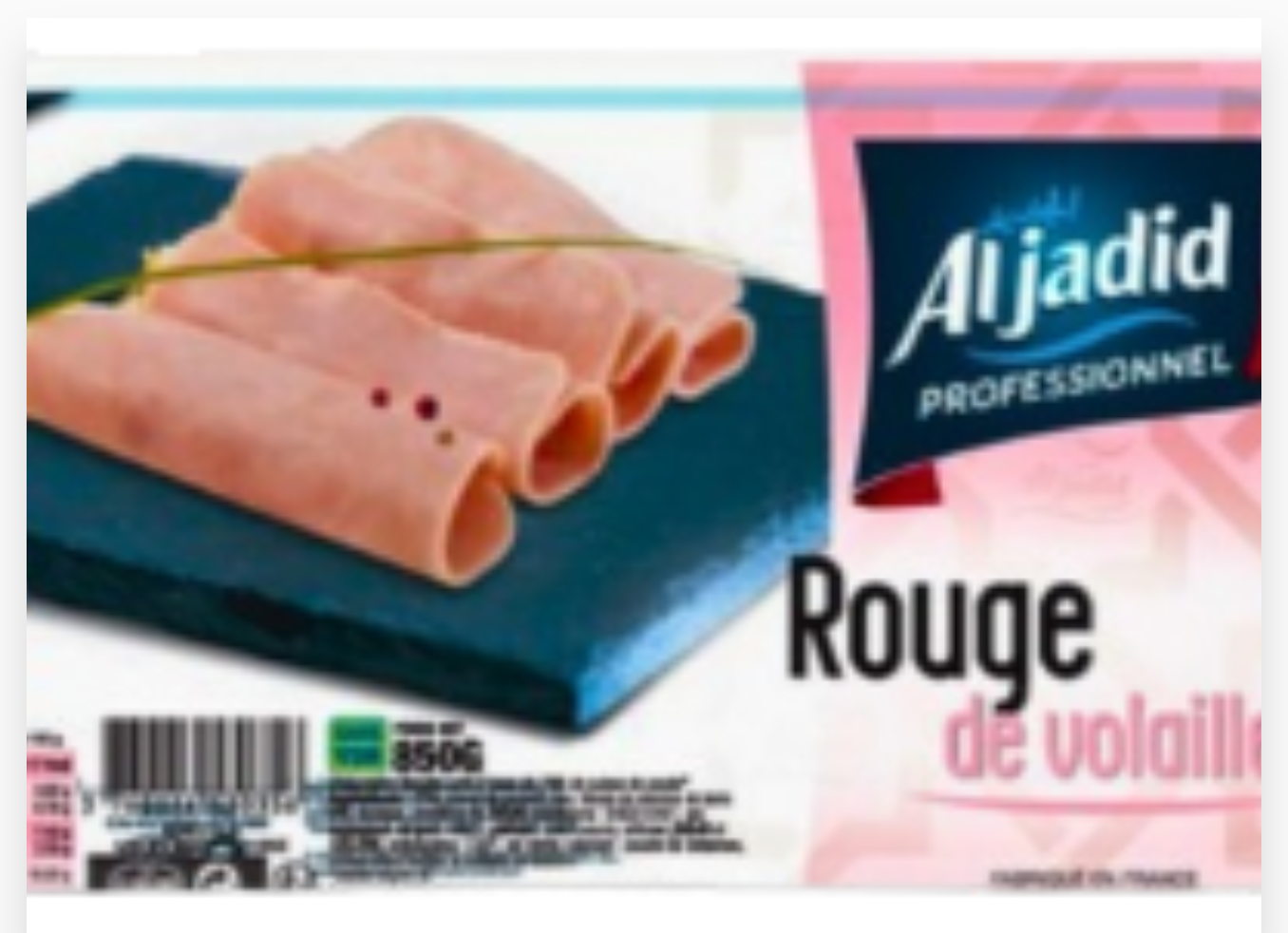 PRE DECOUPE ROUGE DE VOLAILLE 850G