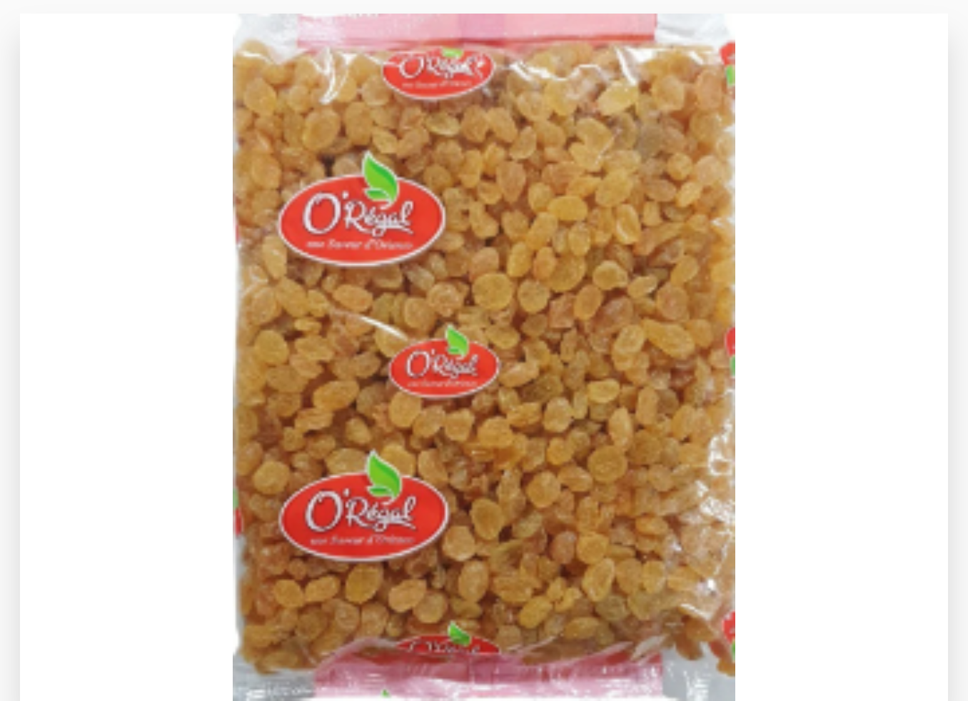 RAISINS SECS GOLDEN 1KG x 12 ORIENCO