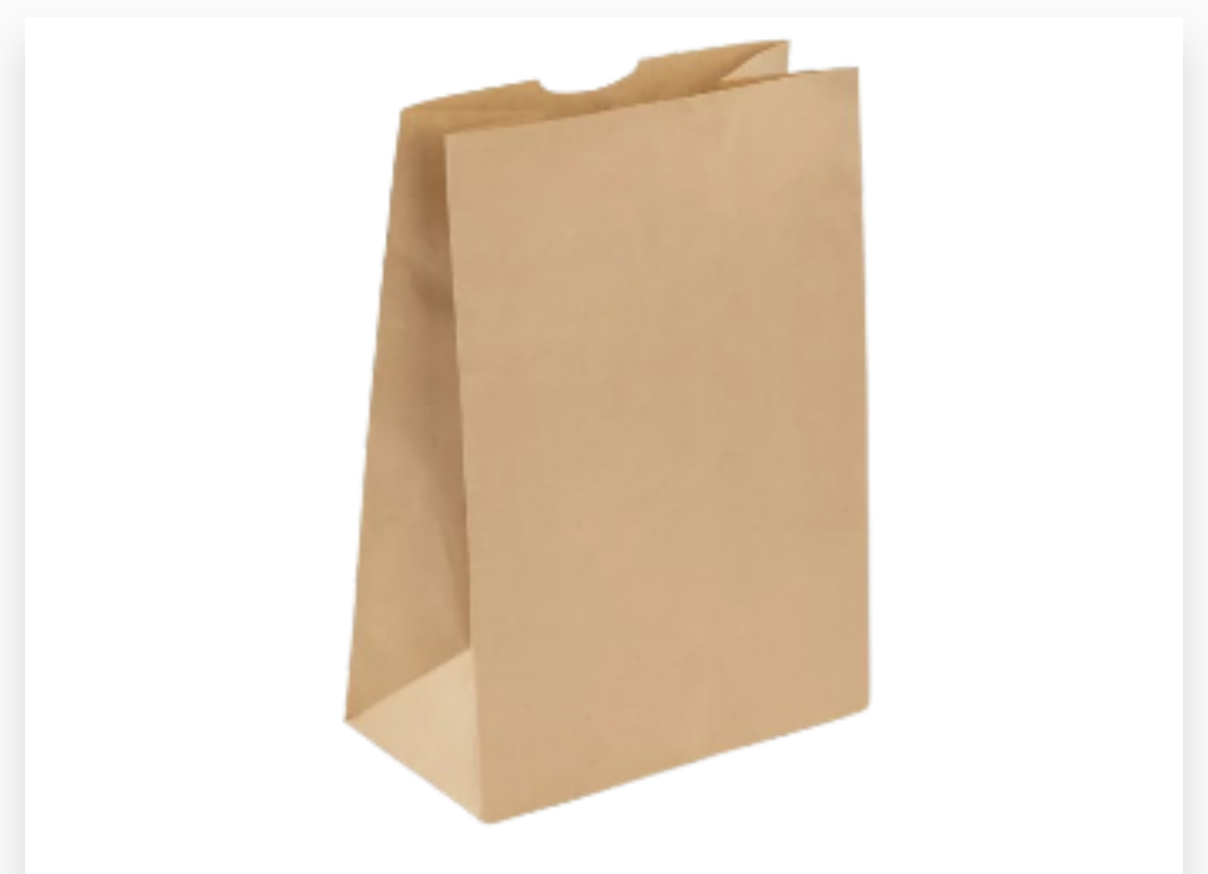 SAC PAPIER KRAFT BRUN 1000 PCS 140+60X270 S04KN