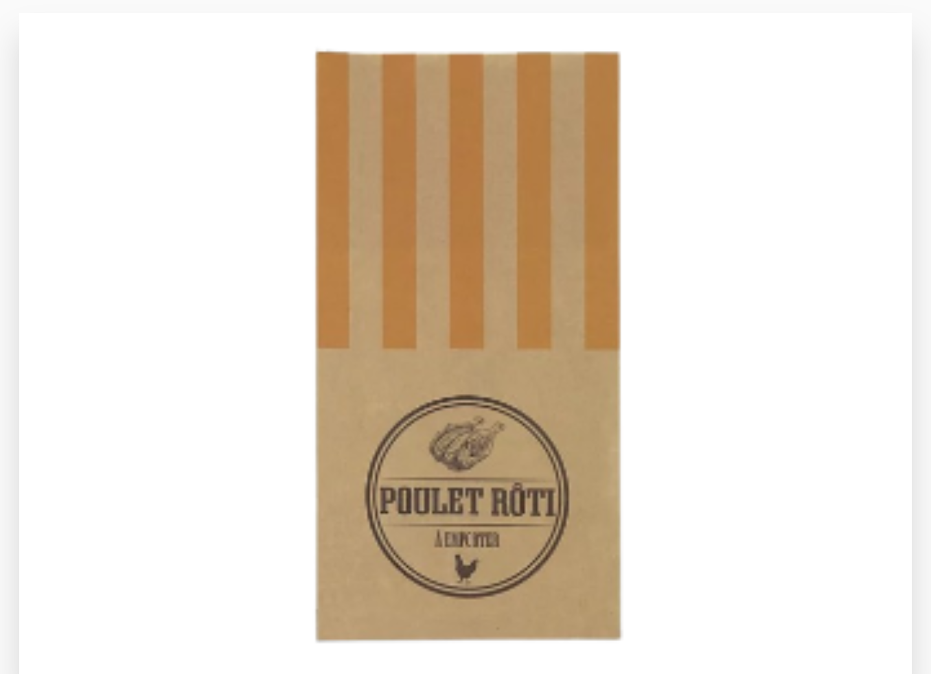 SAC POULET ROTI 500PCS 180 X 70 X 350