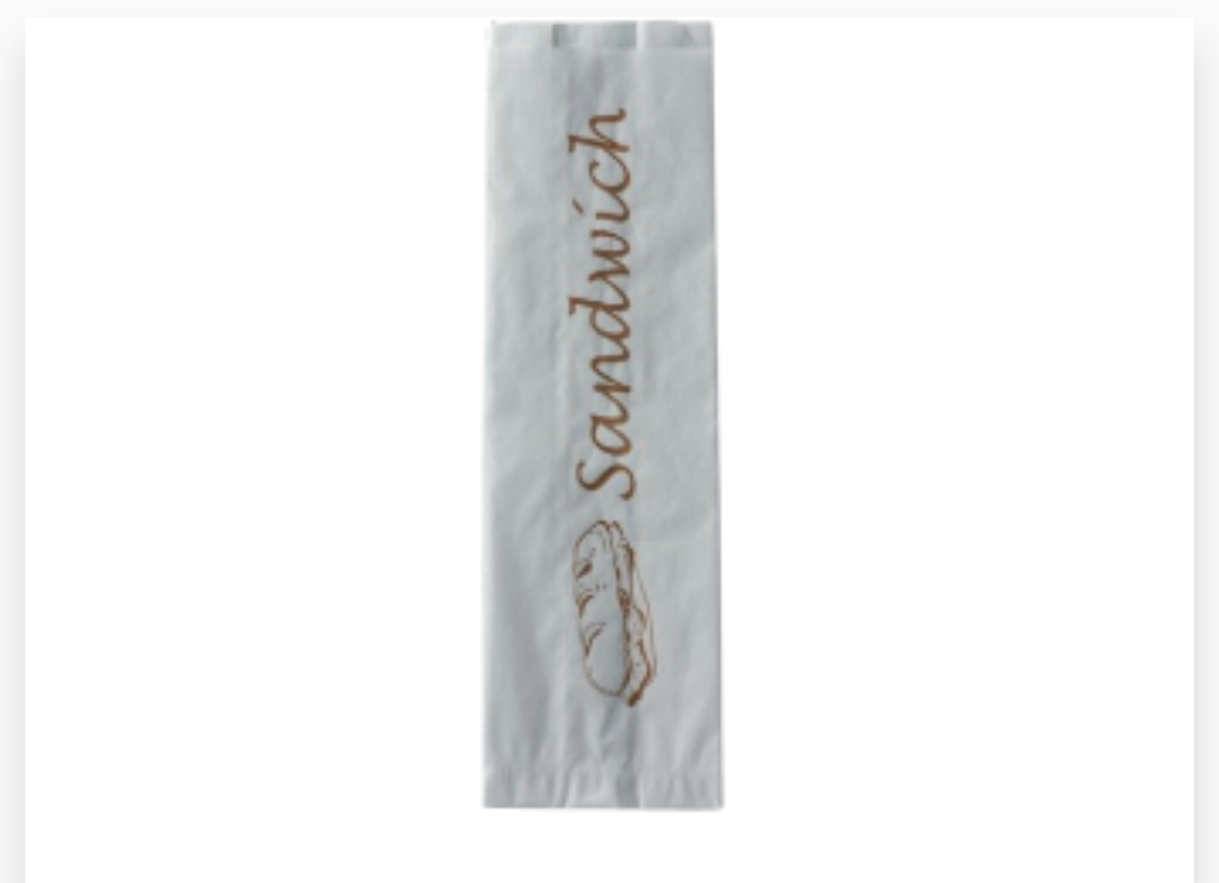 SAC SANDWICH KRAFT BLANC     1000 PCS 120+30X320 1CL