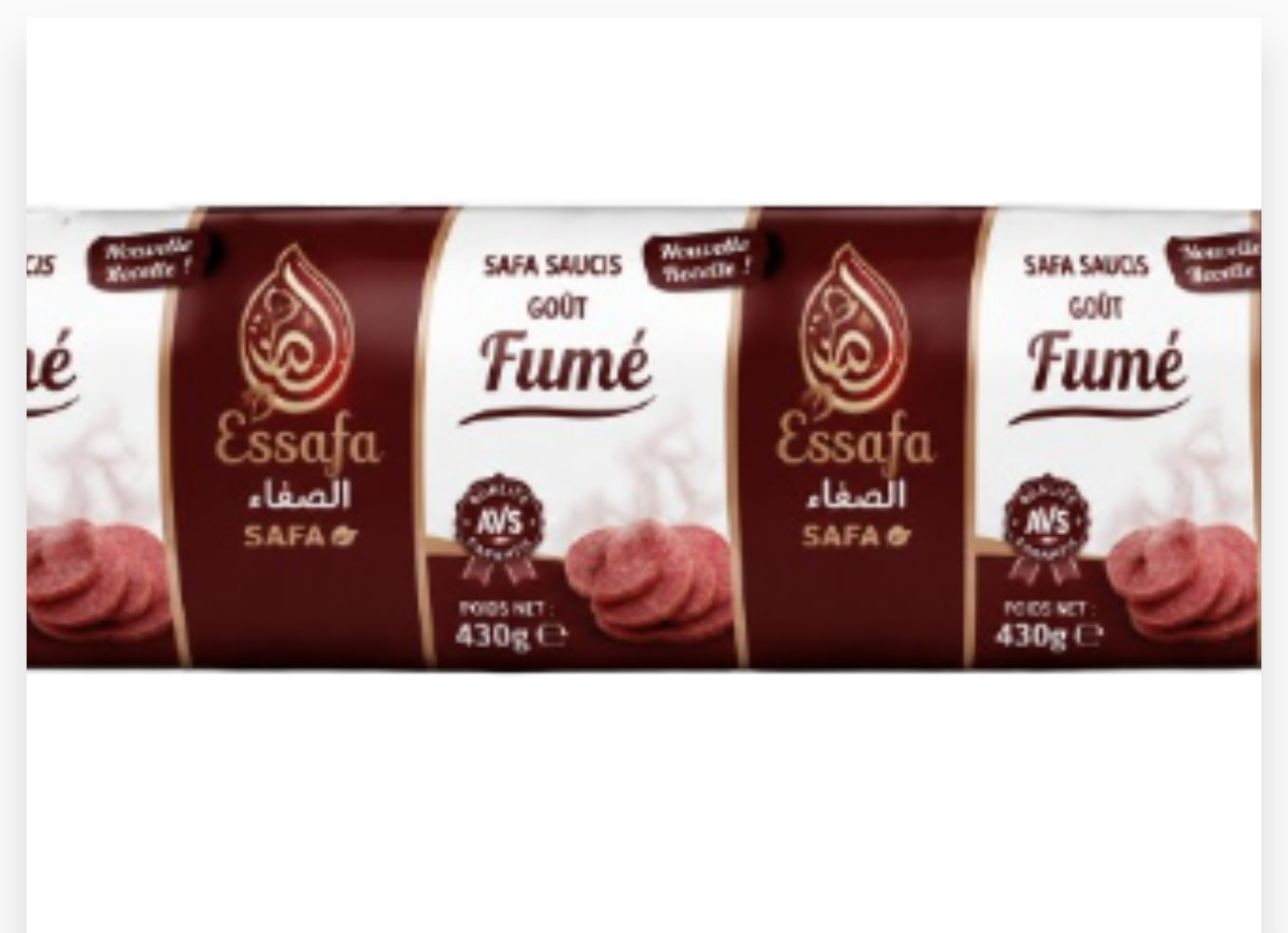 SAFA SAUCIS GOUT FUME 430G AVS
