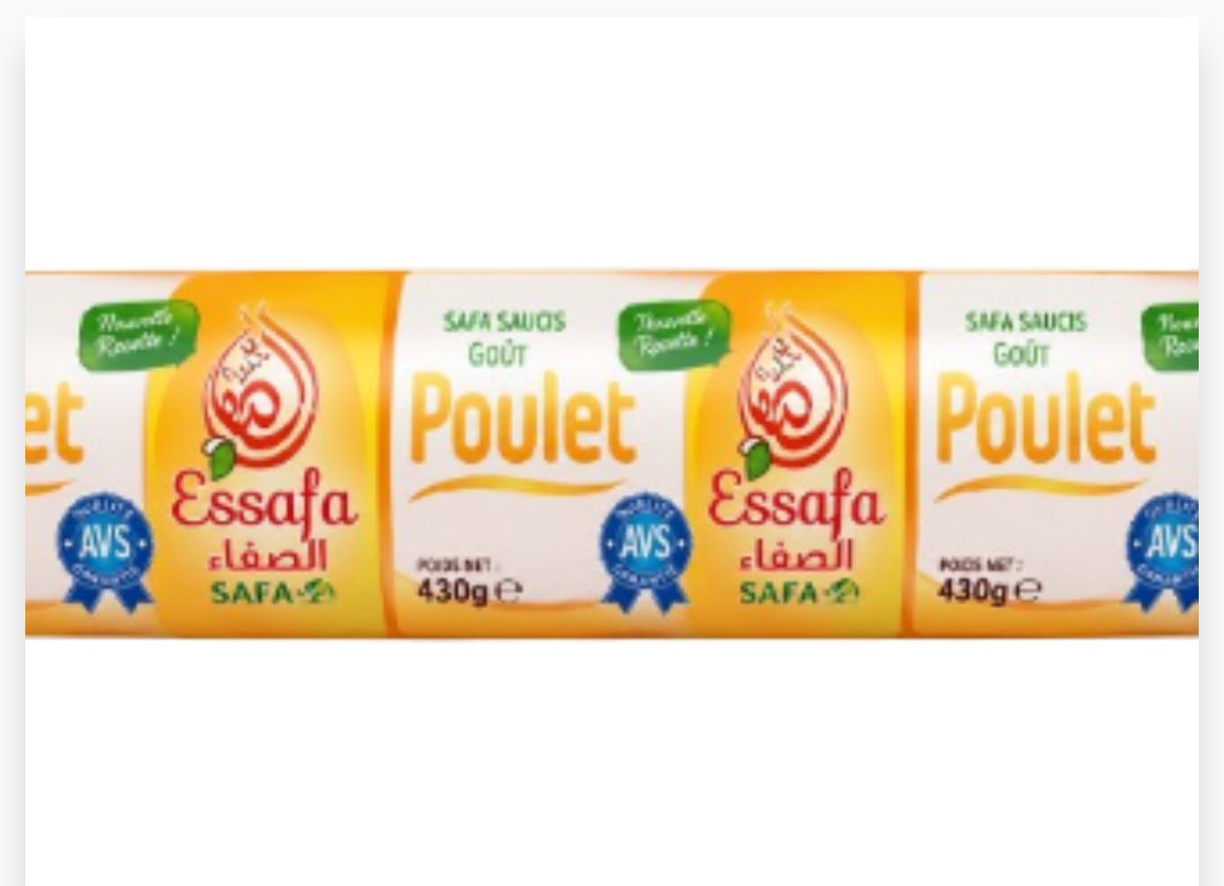 SAFA SAUCIS GOUT POULET 430G