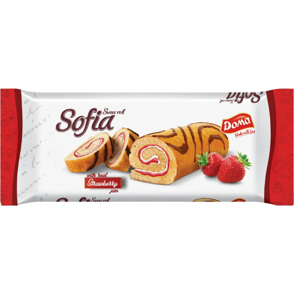 SWISS ROLL SOFIA FRAISE X 10